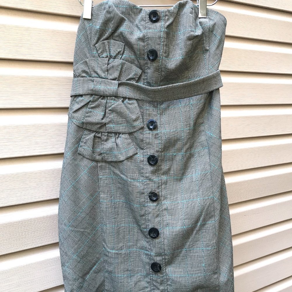 Anthropologie Floreat Doubly Adorned Plaid Dress - Picture 4 of 13